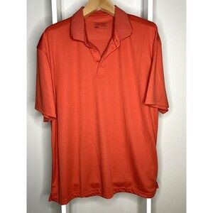 Hobbs Creek Shirt Mens 2XL Orange Red Polo Knit Short Sleeve XXL Collared